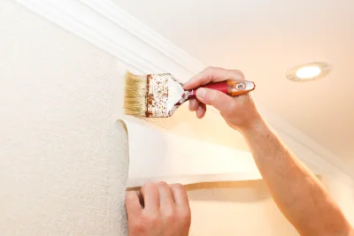 Pose de papier peint à Saint-Privat-la-Montagne — revêtements muraux et toiles de verre